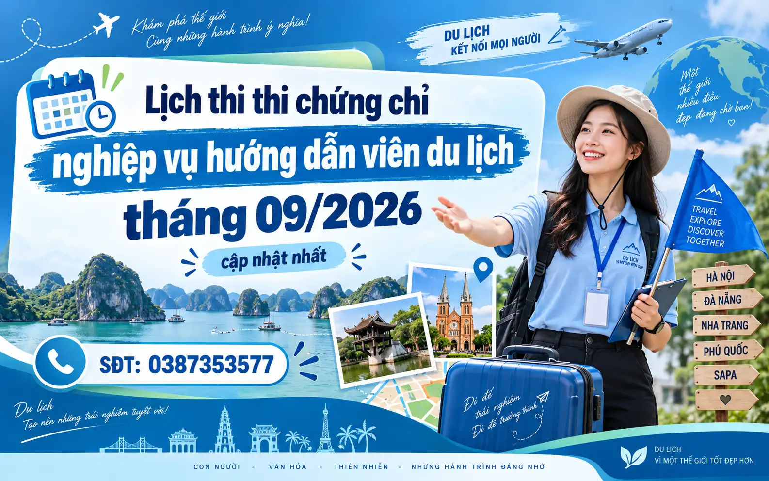 THI CHỨNG CHỈ NGHIỆP VỤ HƯỚNG DẪN VIÊN DU LỊCH THÁNG 09/2026 – LỊCH THI MỚI NHẤT